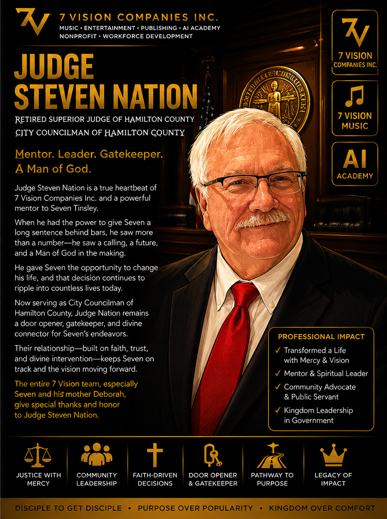 Profile poster for Judge Steven Nation, Retired Superior Judge of Hamilton County · City Councilman of Hamilton County at 7 Vision