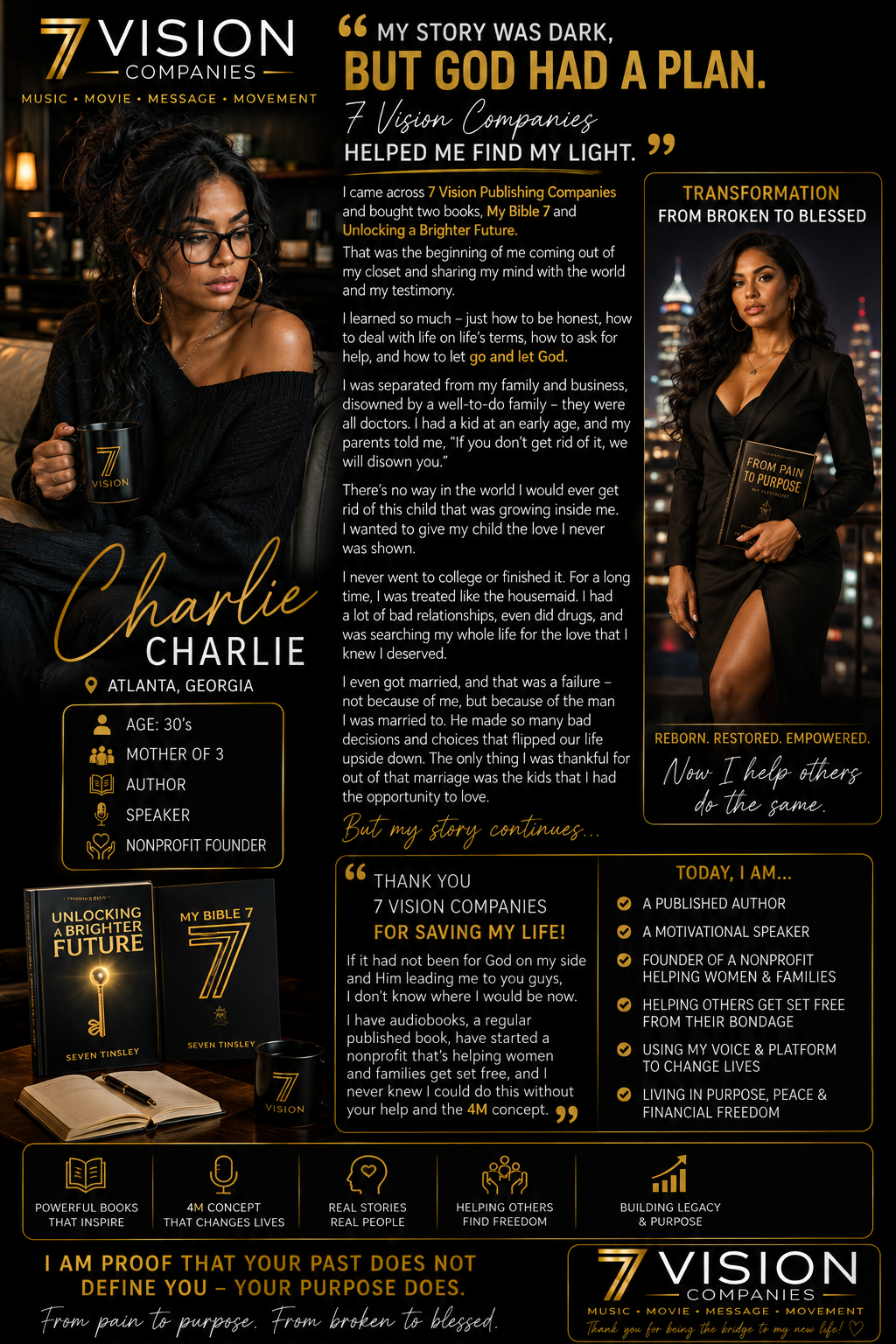 Testimonial from Charlie in Atlanta, Georgia, on faith, hardship and personal transformation.